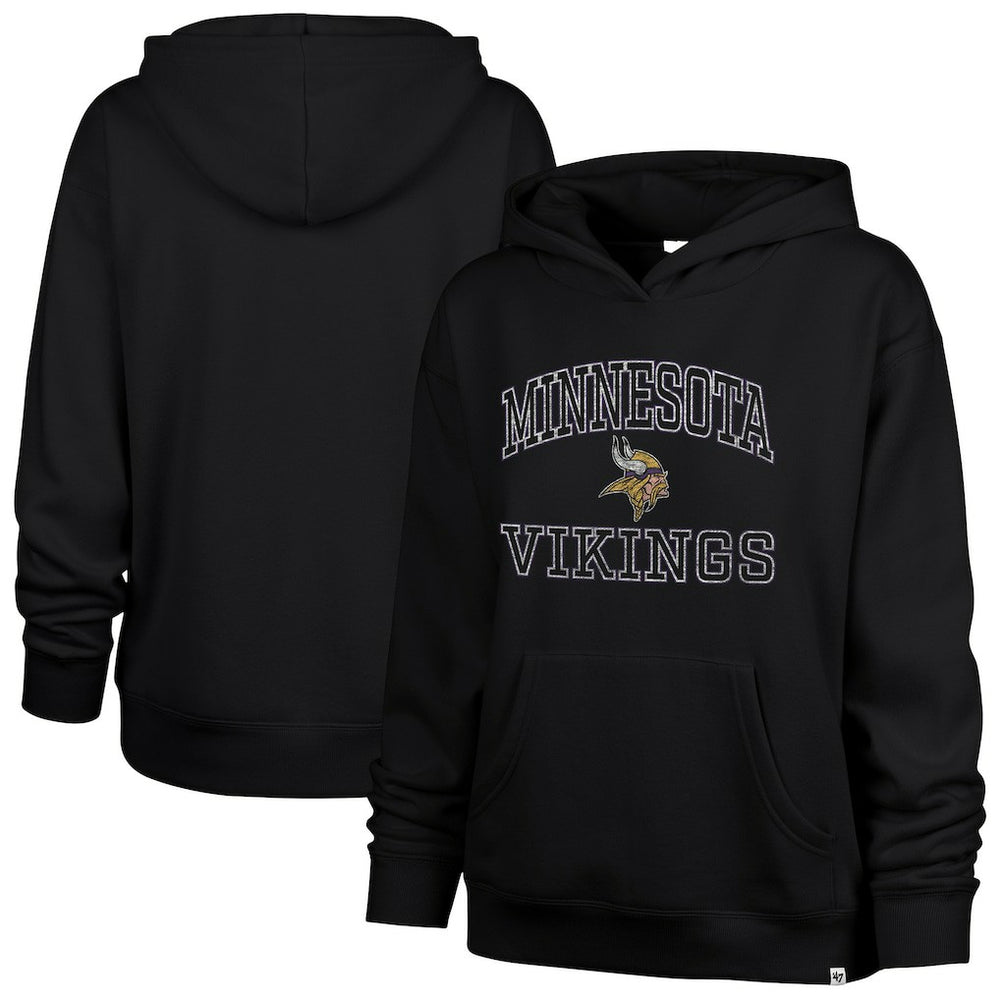 Minnesota Vikings '47 Women's Clarity Naomi Hoodie Black - 47 brand