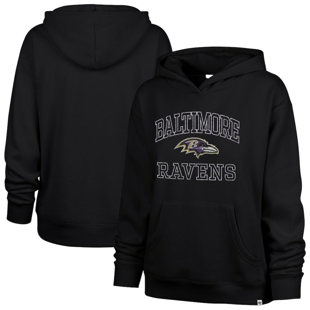Baltimore Ravens '47 Women's Clarity Naomi Hoodie Black - 47 brand