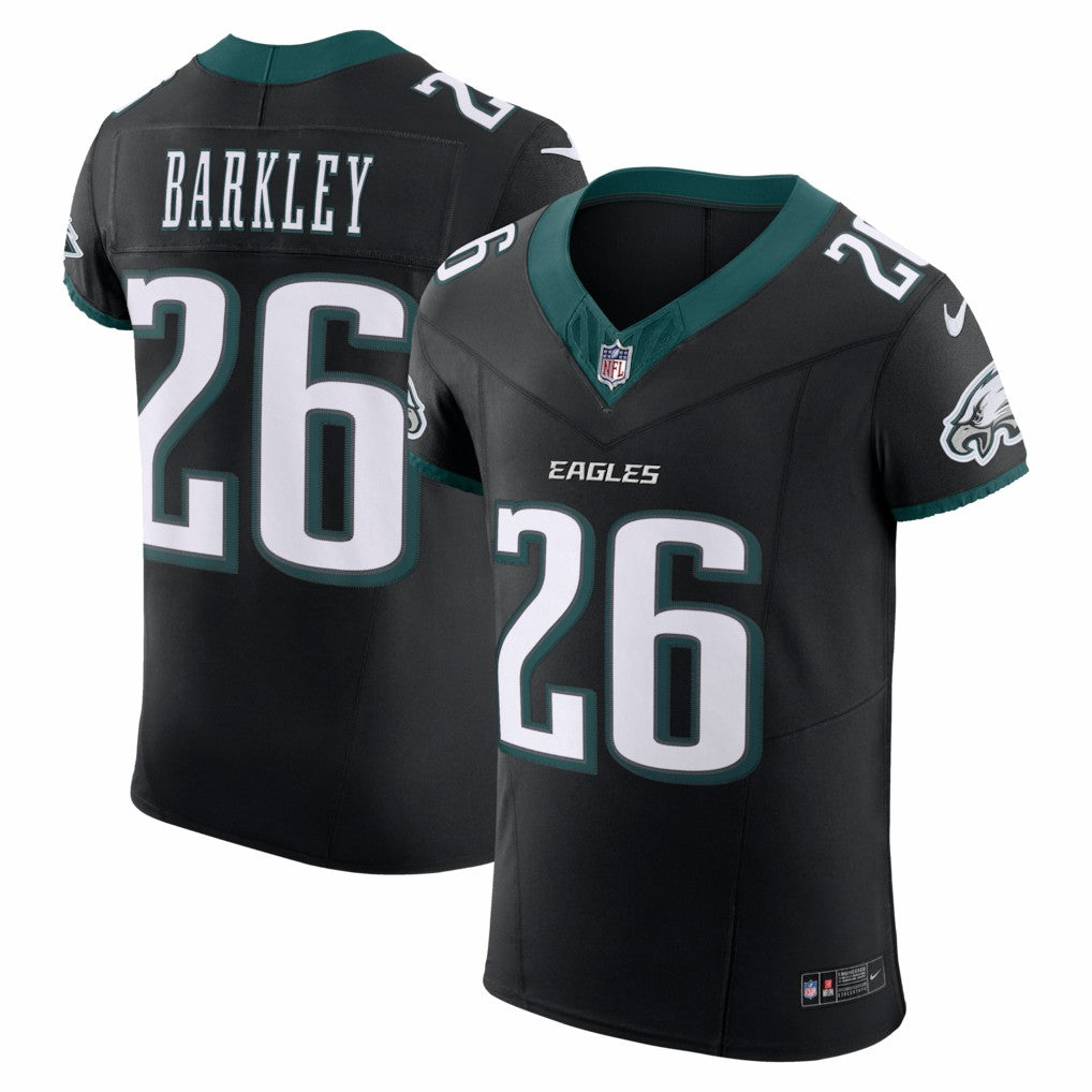 Saquon Barkley Philadelphia Eagles Alternate Vapor F.U.S.E. Elite Jersey Black - Nike