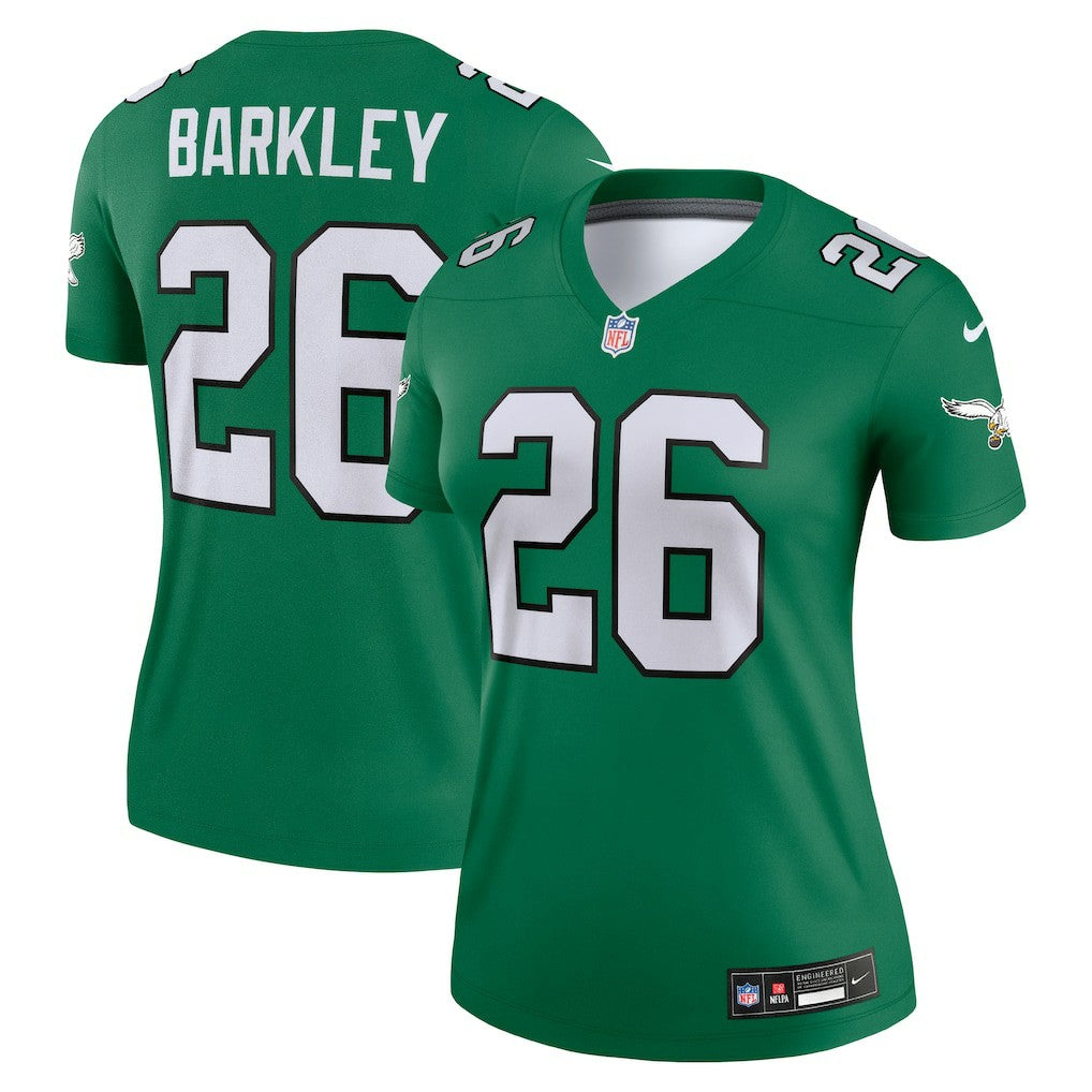 Saquon Barkley Philadelphia Eagles Women's Legend Player Performance Top Kelly Green - Nike