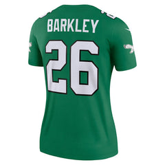 Saquon Barkley Philadelphia Eagles Women's Legend Player Performance Top Kelly Green - Nike