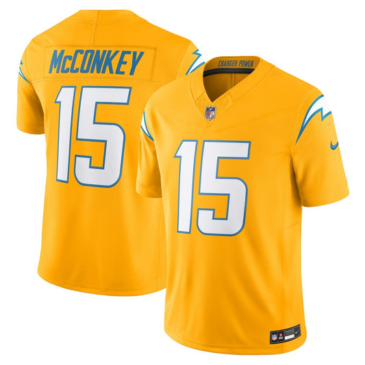Ladd McConkey Los Angeles Chargers Alternate Charger Power Vapor F.U.S.E. Limited Jersey - Gold | NFL Jerseys