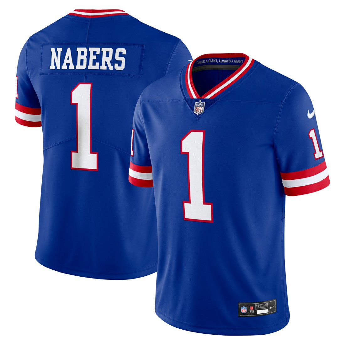 Malik Nabers New York Giants Alternate 2 Legacy Vapor Untouchable Limited Jersey Royal - Nike