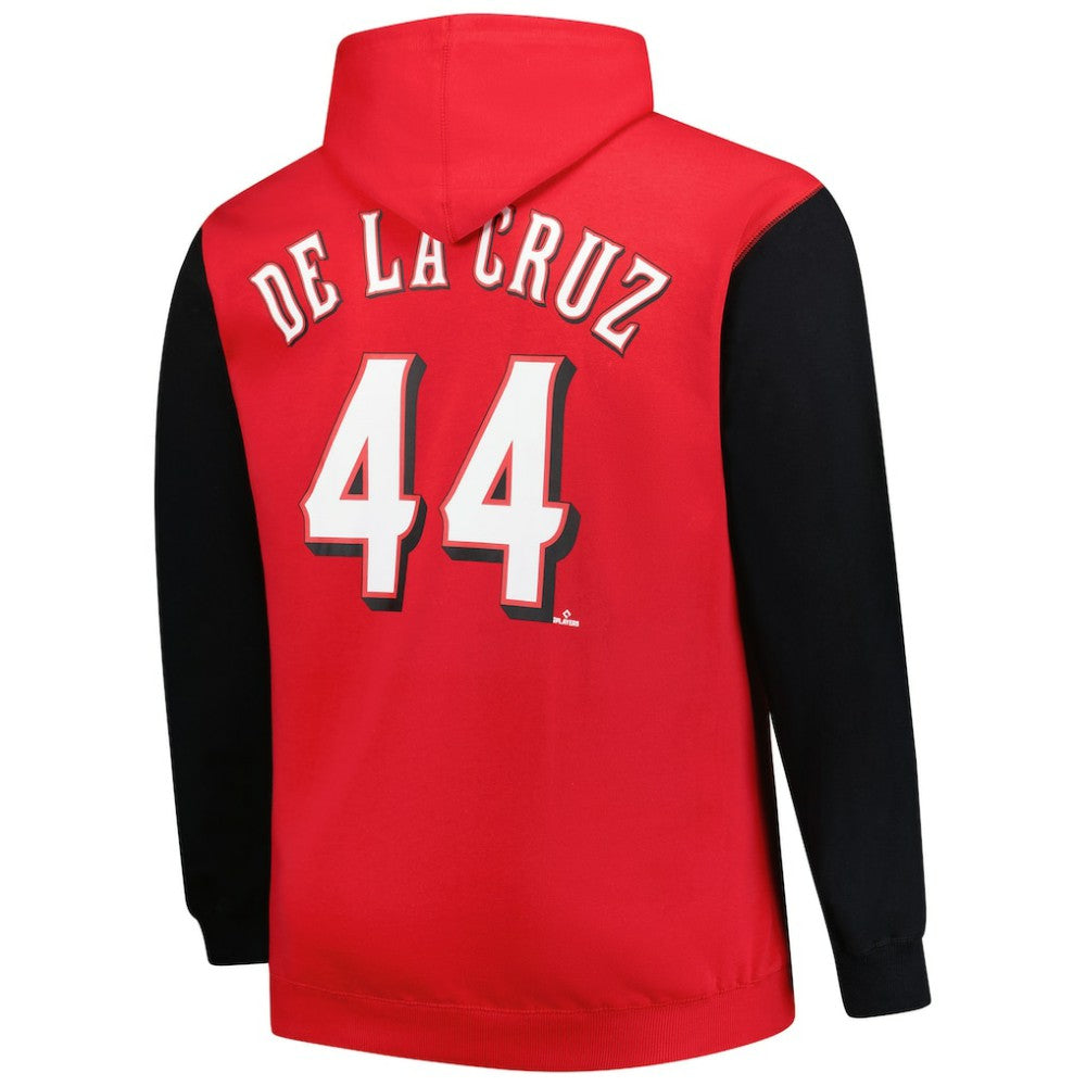 Elly De La Cruz Cincinnati Reds Profile Big & Tall Fleece Pullover Hoodie On Sale