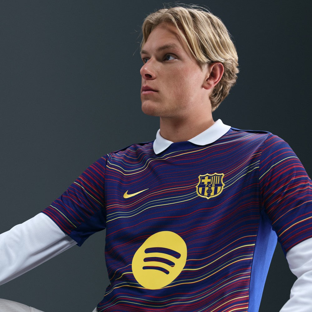 Nike Barcelona Home 2025/26 Academy Pro Pre-Match Top - Navy