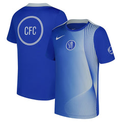 Nike Chelsea Youth 2025/26 Third Academy Pro Pre-Match Dri-Fit Top - Blue