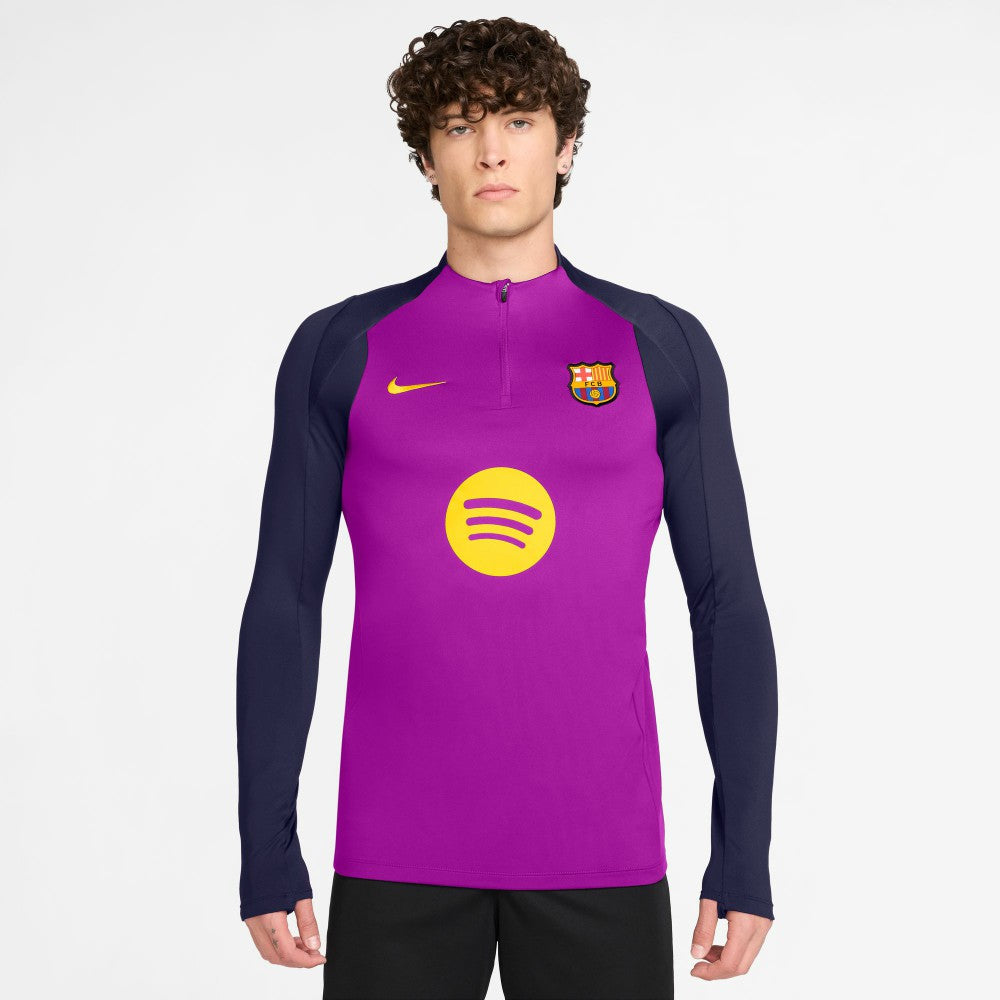 Nike Barcelona 2025/26 Strike Drill Quarter-Zip Long Sleeve Dri-FIT Top - Purple
