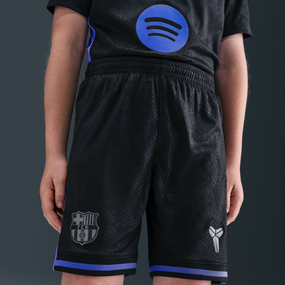 Nike Barcelona Youth 2025/26 Dri-FIT Stadium Shorts - Black