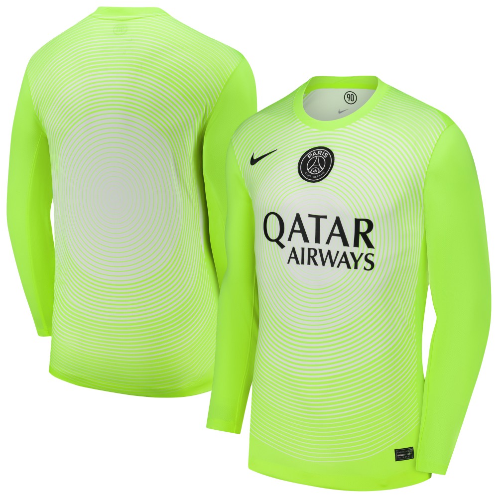 Nike Paris Saint-Germain 2025/26 Third Goalkeeper Replica Long Sleeve Jerseys - Neon Green