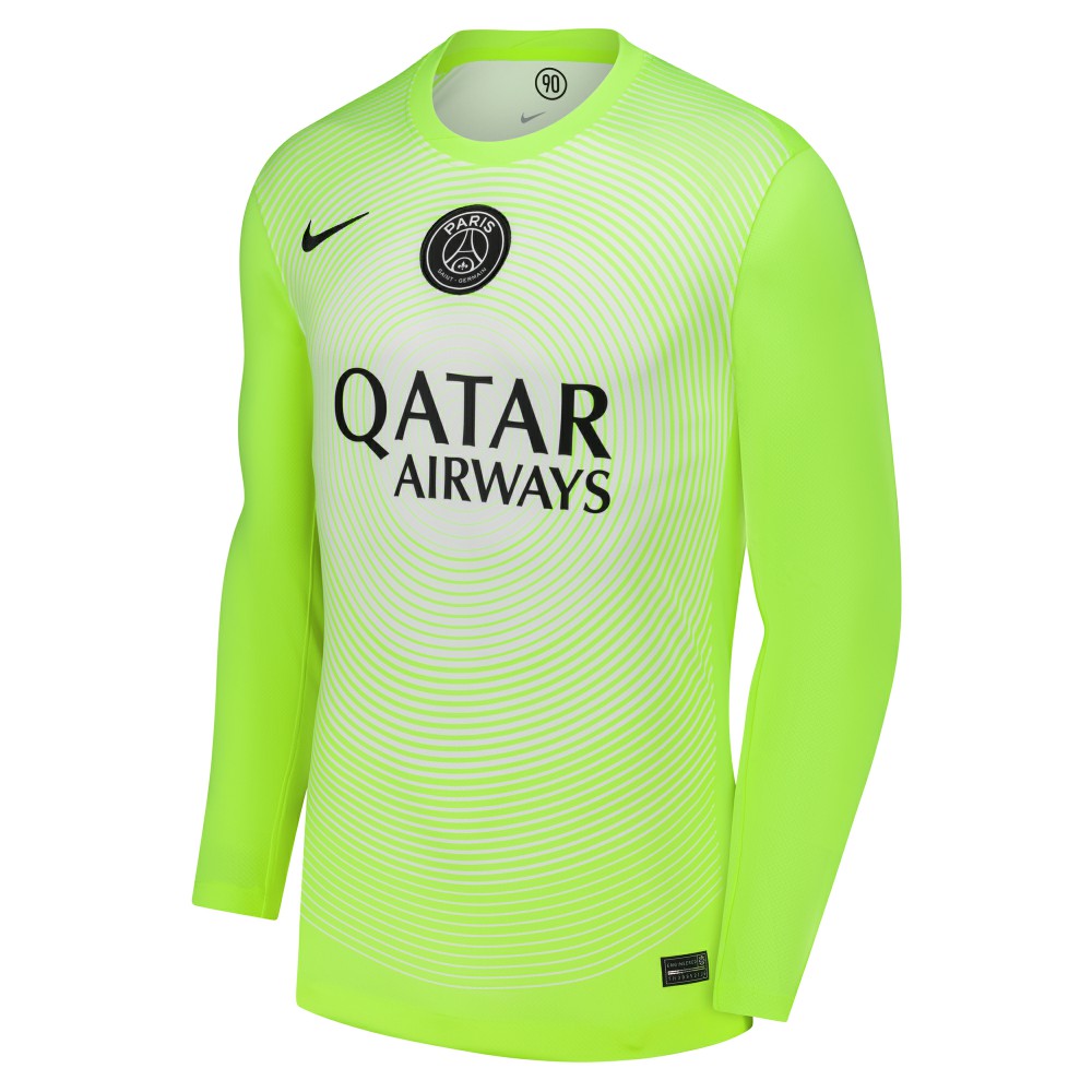 Nike Paris Saint-Germain 2025/26 Third Goalkeeper Replica Long Sleeve Jerseys - Neon Green