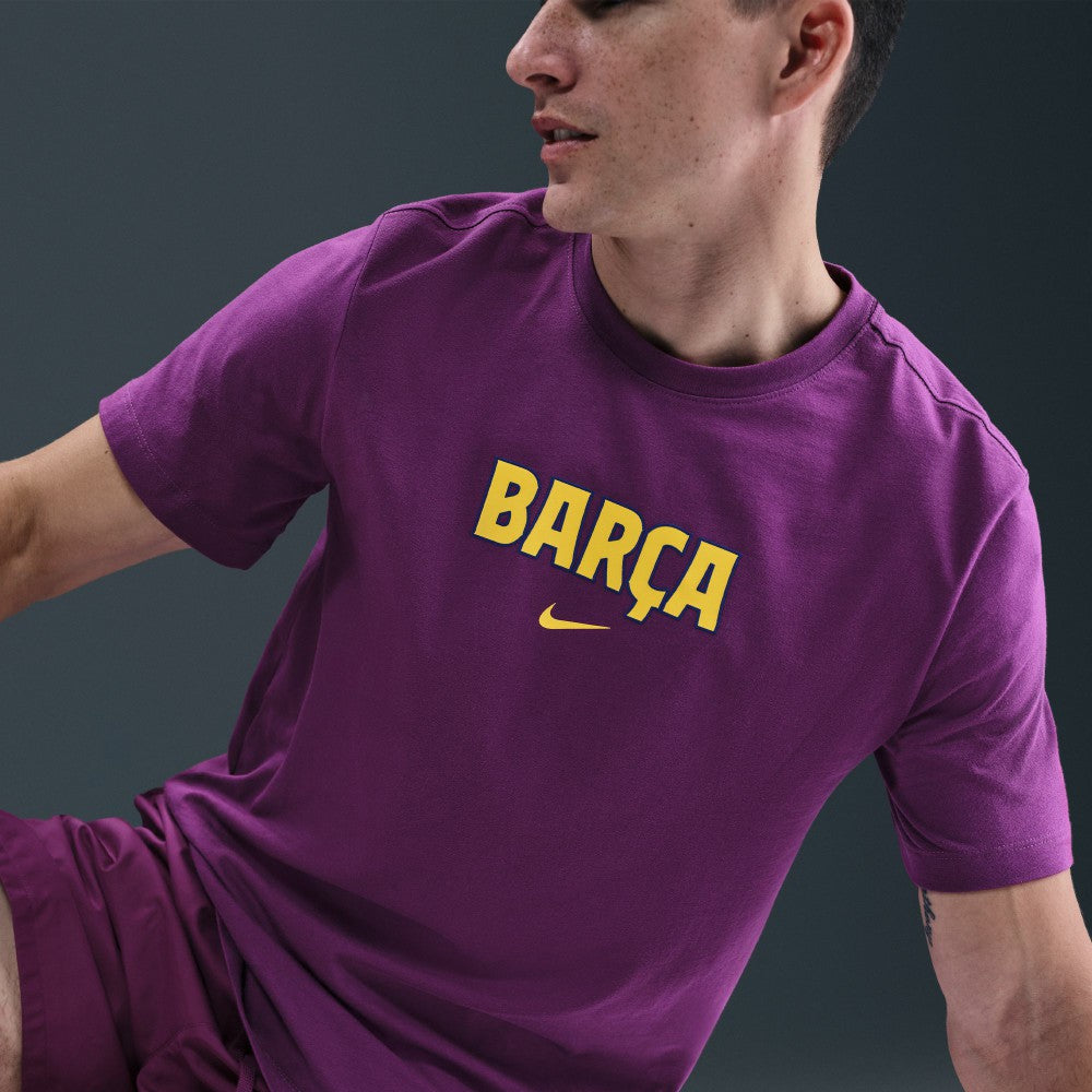 Nike Barcelona 2025/26 Wordmark T-Shirts - Purple