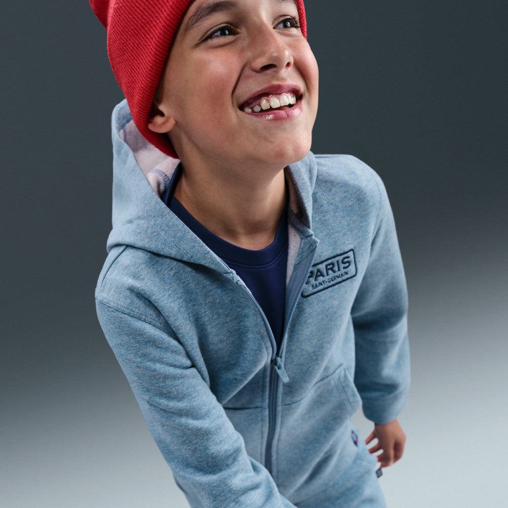 Nike Paris Saint-Germain Youth Club Full-Zip Hoodie - Heather Blue