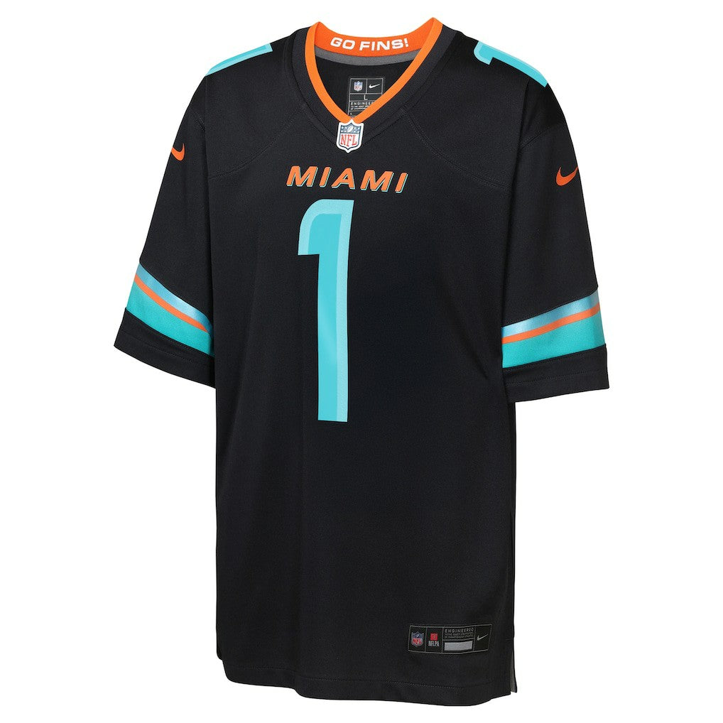 Tua Tagovailoa Miami Dolphins Youth 2025 Rivalries Collection Game Jersey - Pitch Blue | NFL Jerseys