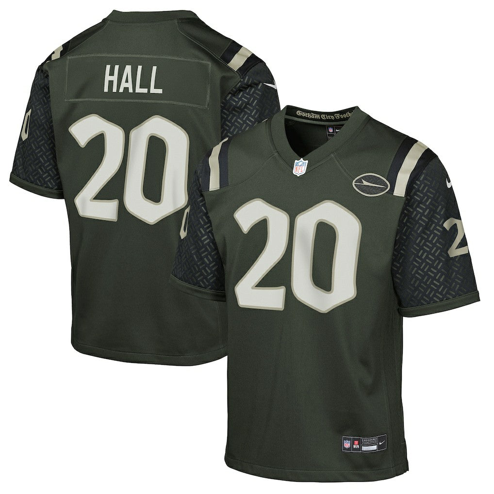 Breece Hall New York Jets Youth 2025 Rivalries Collection Game Jersey Gotham Green - Nike