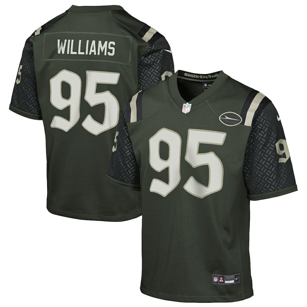 Quinnen Williams New York Jets Youth 2025 Rivalries Collection Game Jersey Gotham Green - Nike