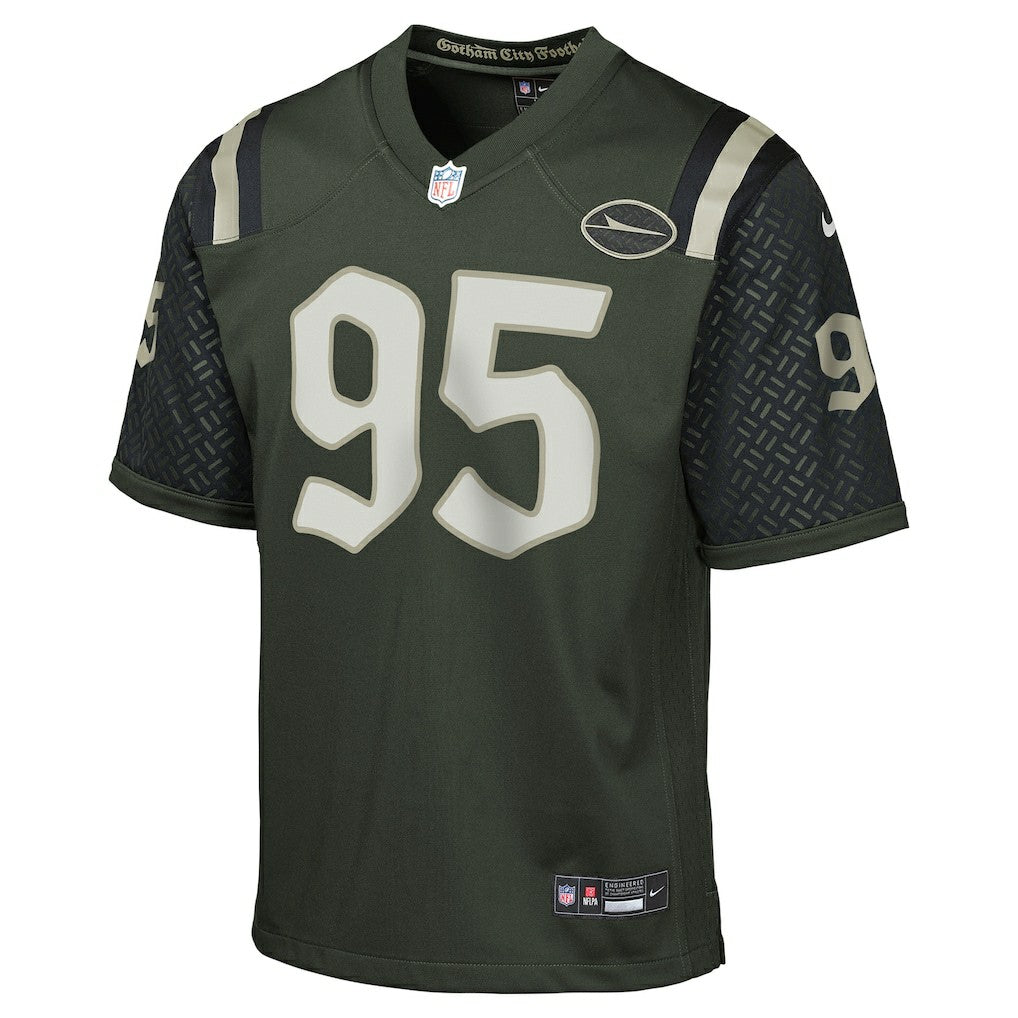Quinnen Williams New York Jets Youth 2025 Rivalries Collection Game Jersey Gotham Green - Nike