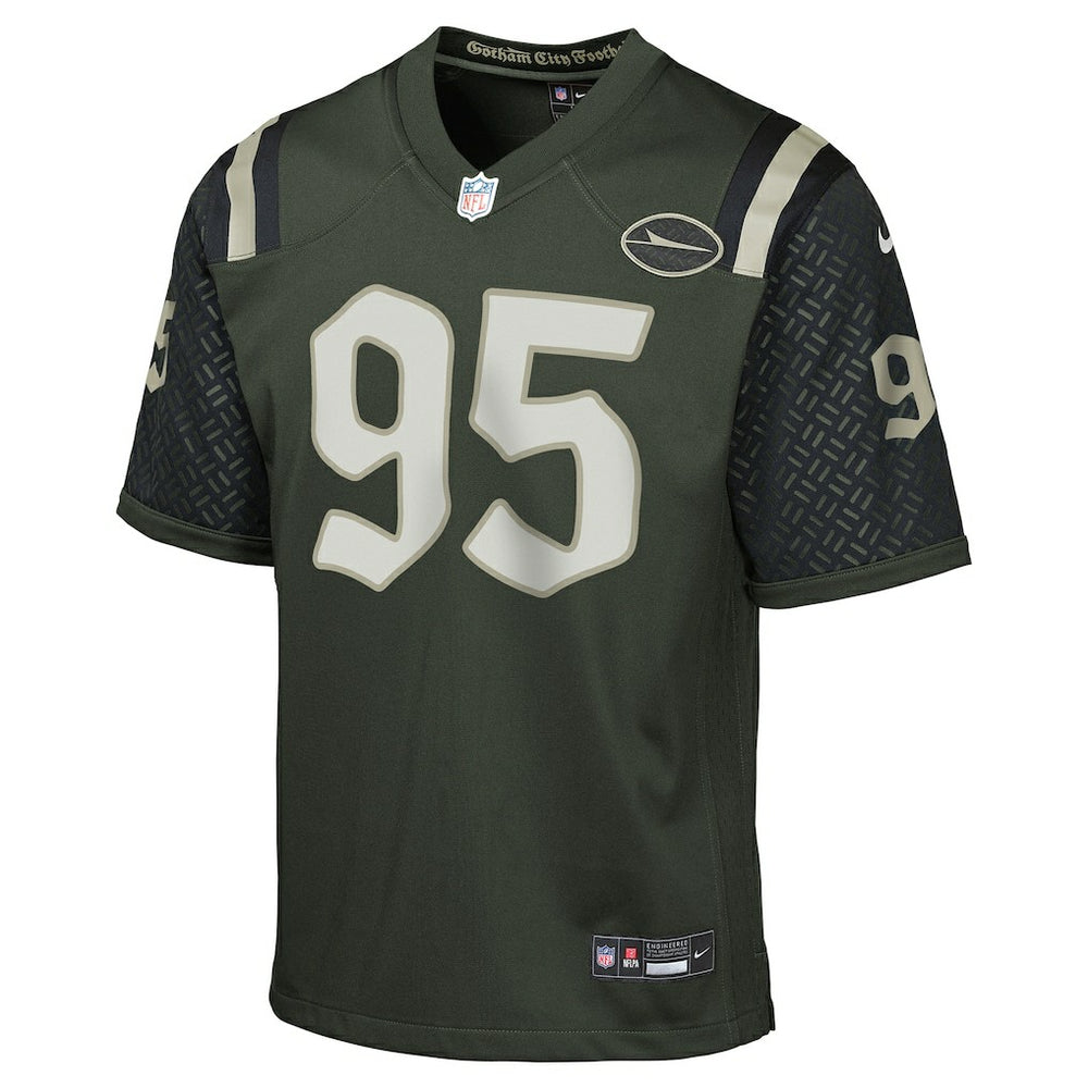 Quinnen Williams New York Jets Youth 2025 Rivalries Collection Game Jersey Gotham Green - Nike