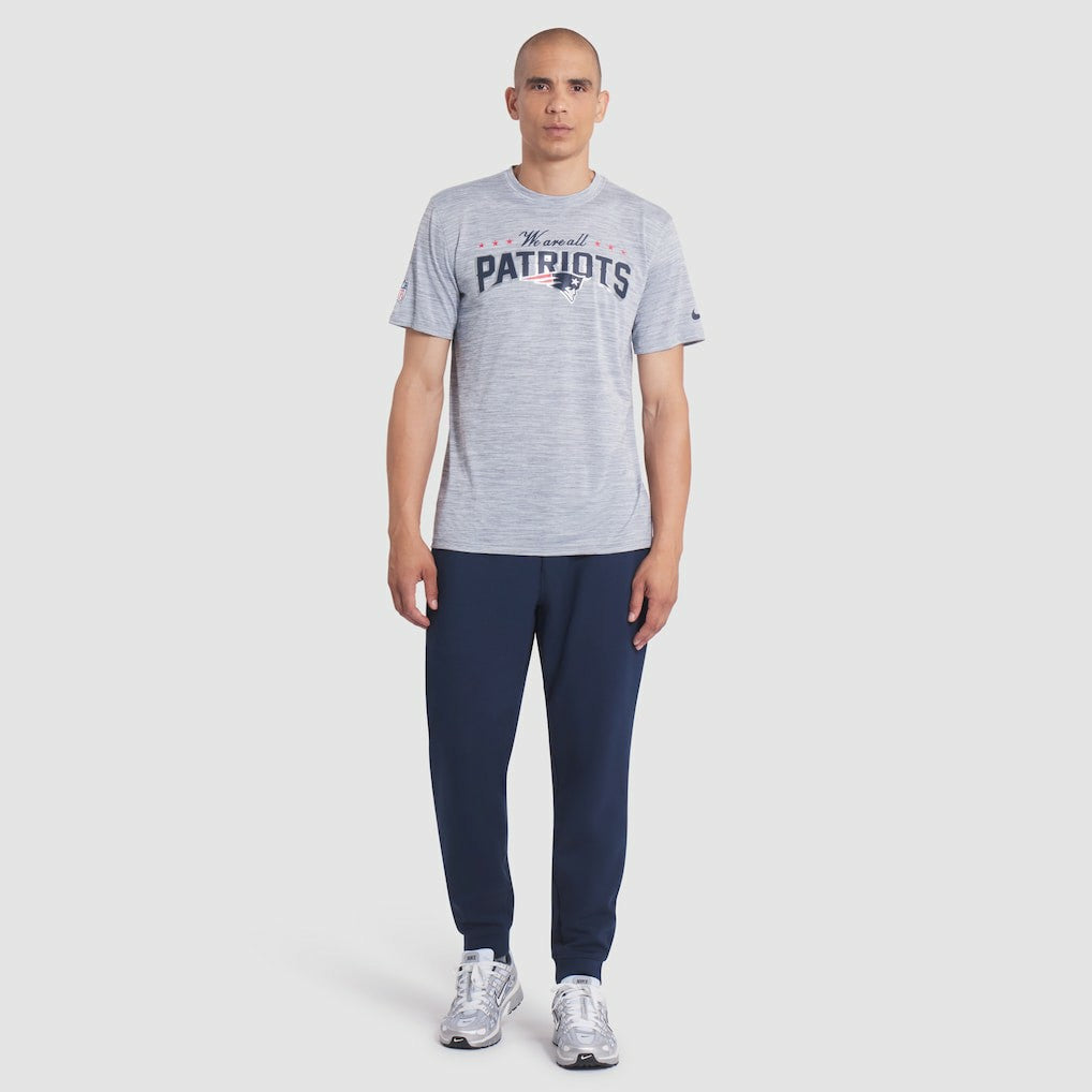 New England Patriots 2025 Rivalries Collection Sideline Velocity Dri-FIT T-Shirt Silver - Nike