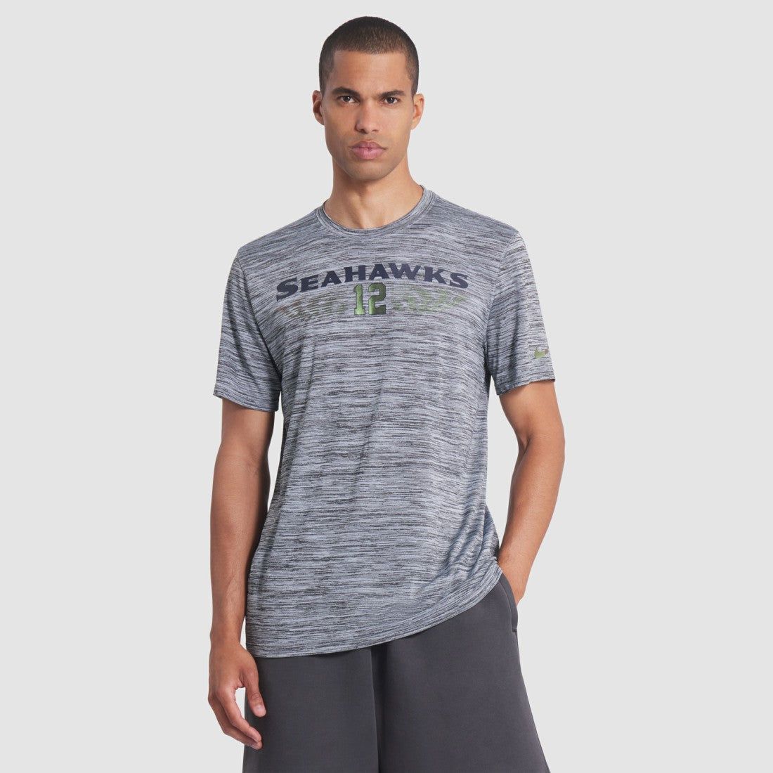 Seattle Seahawks 2025 Rivalries Collection Sideline Velocity Dri-FIT T-Shirt Wolf Gray - Nike