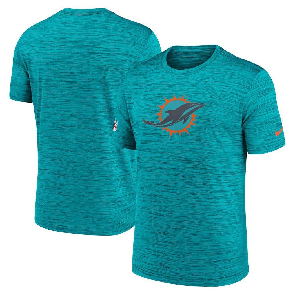 Miami Dolphins 2025 Rivalries Collection Sideline Velocity Dri-FIT T-Shirt Turbo Green - Nike