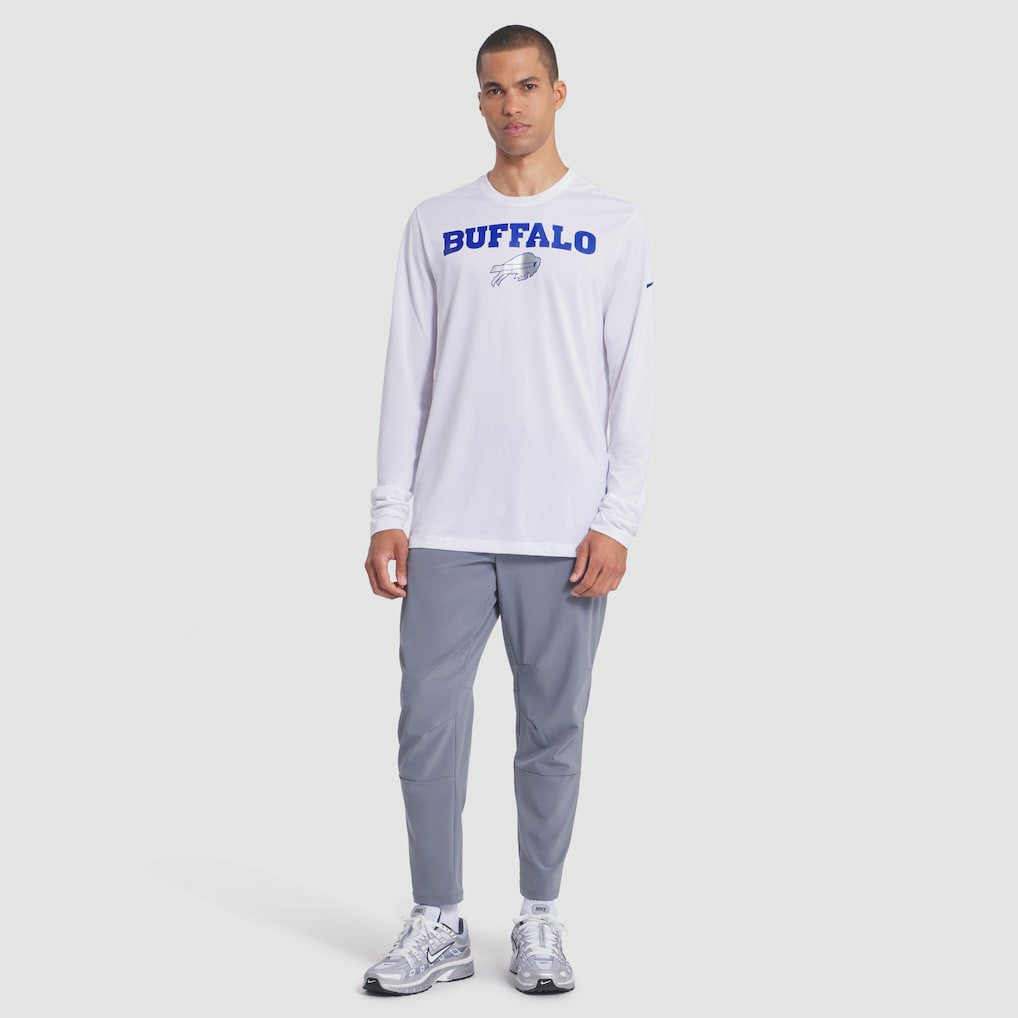 Buffalo Bills 2025 Rivalries Collection Sideline Legend Dri-FIT Long Sleeve T-Shirt White - Nike