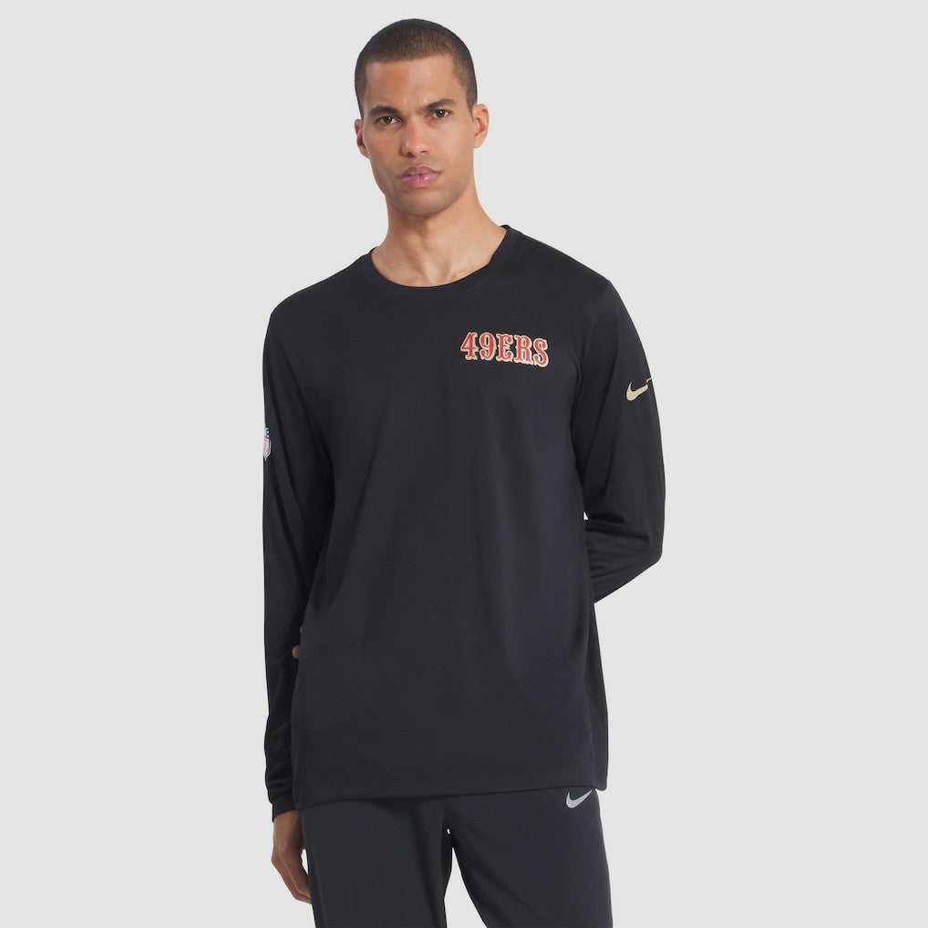 San Francisco 49ers 2025 Rivalries Collection Sideline Legend Dri-FIT Long Sleeve T-Shirt Black - Nike