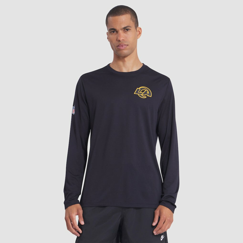 Los Angeles Rams 2025 Rivalries Collection Sideline Legend Dri-FIT Long Sleeve T-Shirt Midnight Blue - Nike