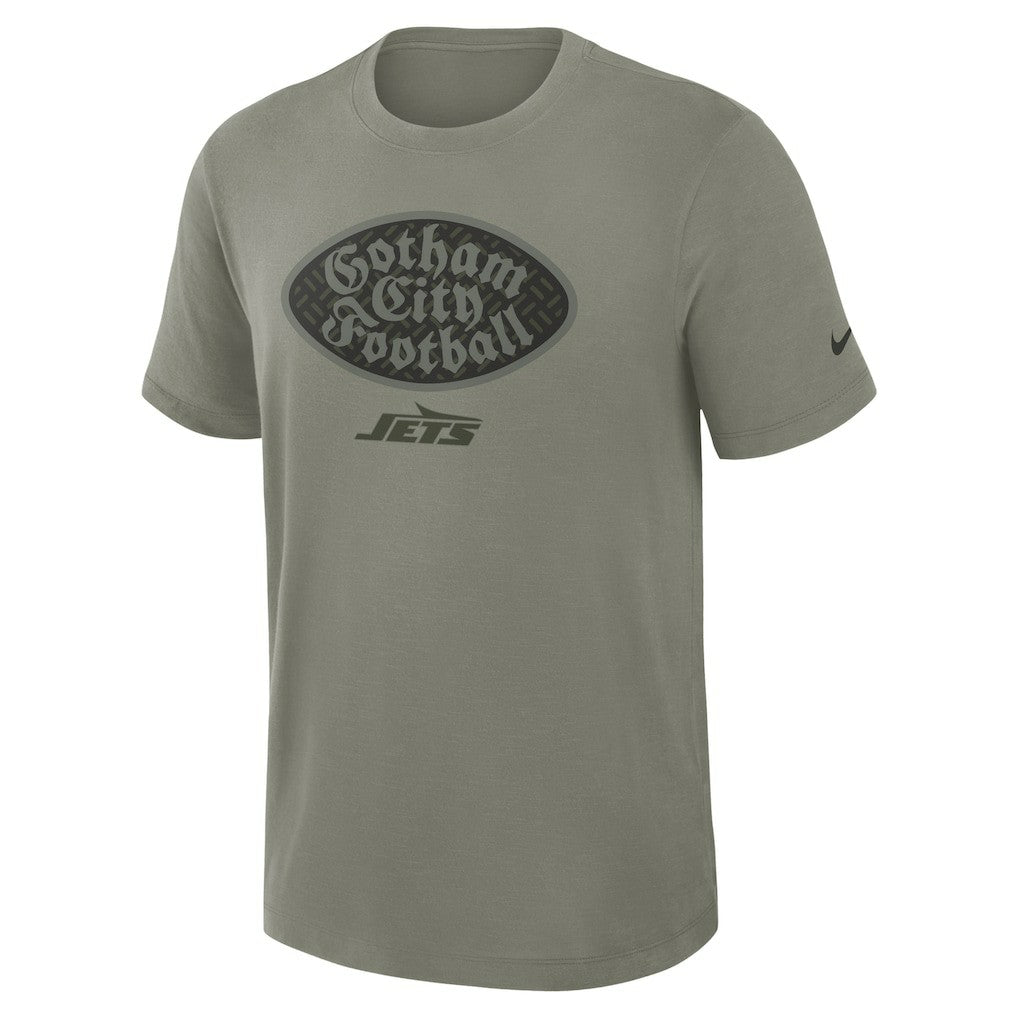 New York Jets 2025 Rivalries Collection Slub Dri-FIT T-Shirt Dark Stucco - Nike