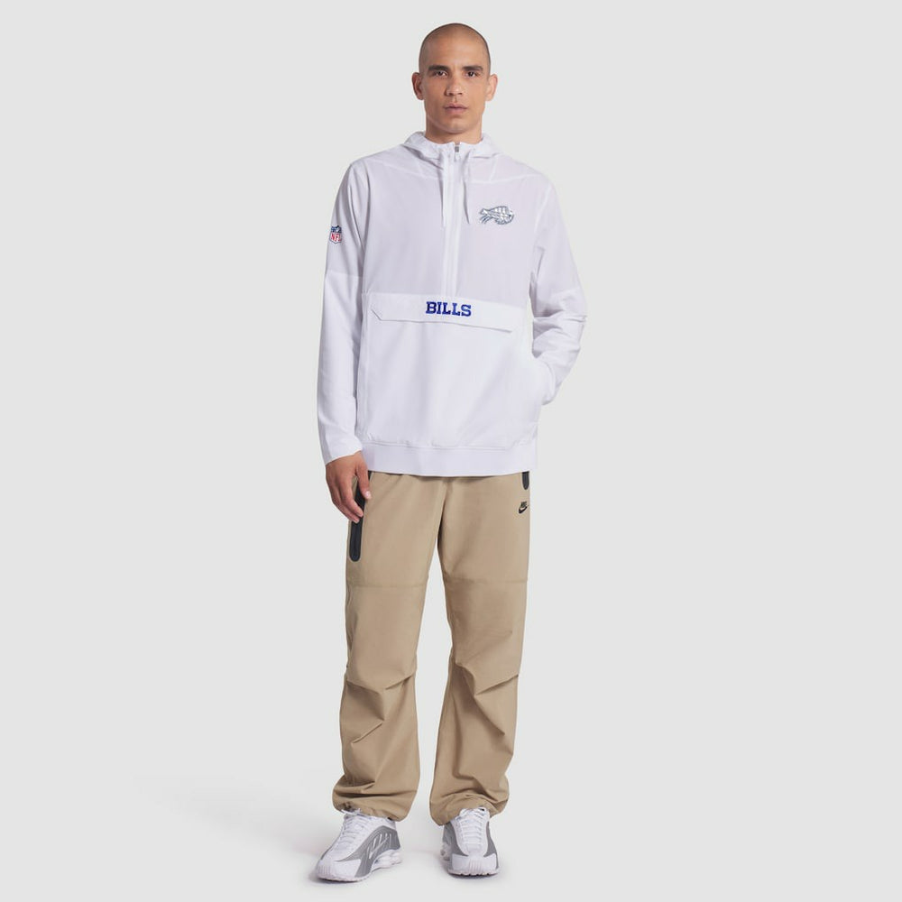 Buffalo Bills 2025 Rivalries Collection Sideline Anorak Half-Zip Hoodie Jacket White - Nike