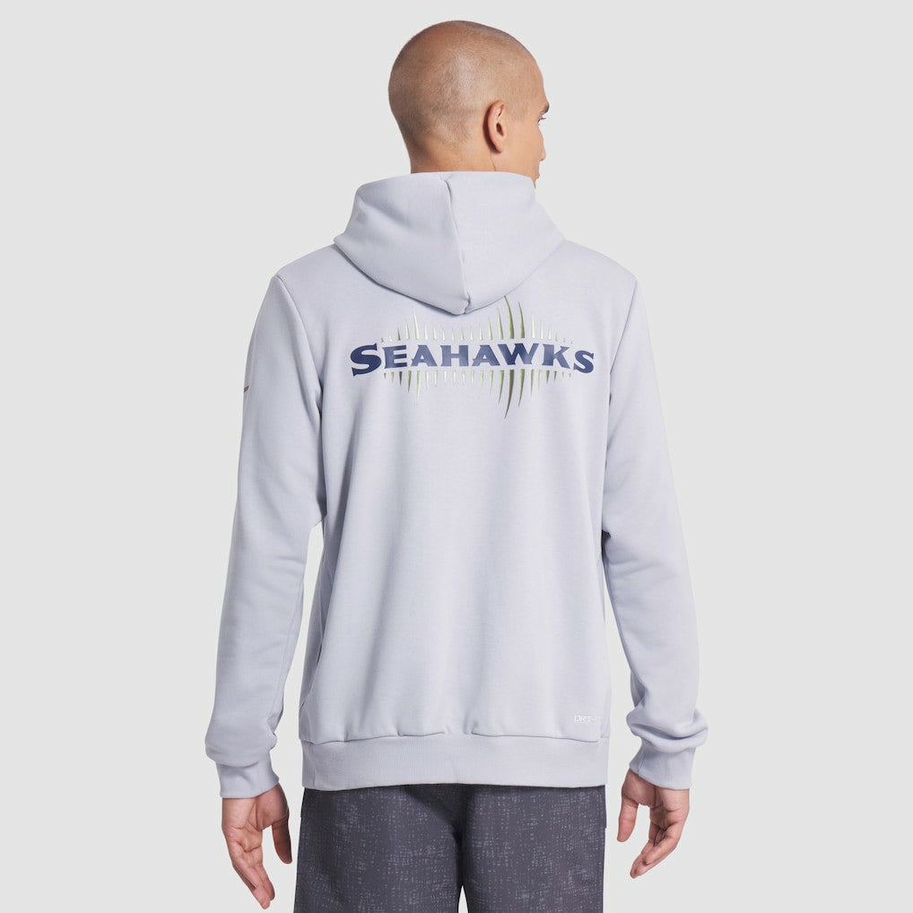 Seattle Seahawks 2025 Rivalries Collection Standard Issue Sideline Dri-FIT Hoodie Wolf Gray - Nike