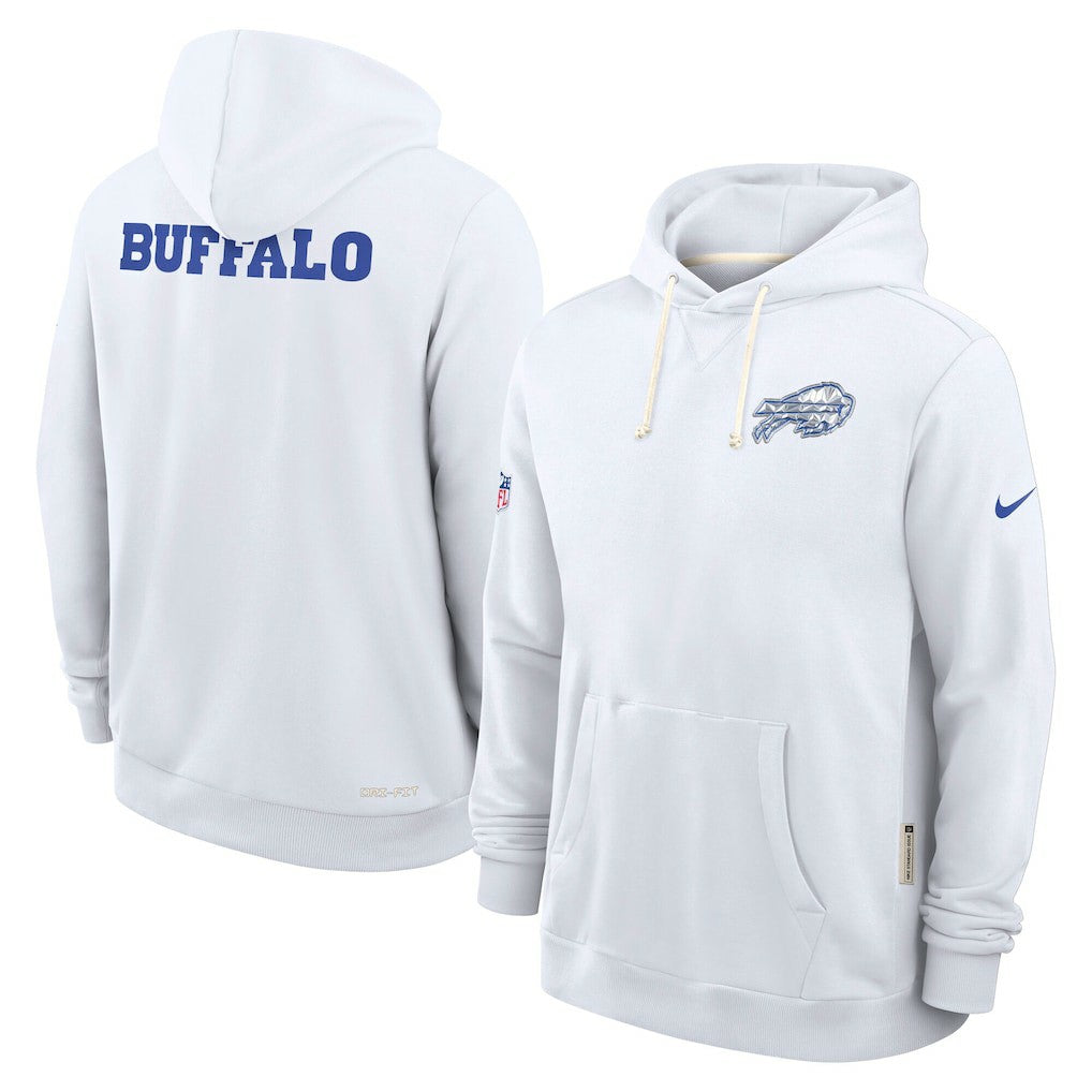 Buffalo Bills 2025 Rivalries Collection Standard Issue Sideline Dri-FIT Hoodie White - Nike
