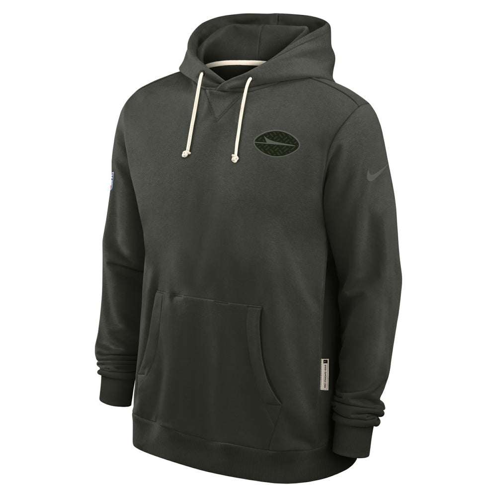 New York Jets 2025 Rivalries Collection Standard Issue Sideline Dri-FIT Hoodie Gotham Green - Nike