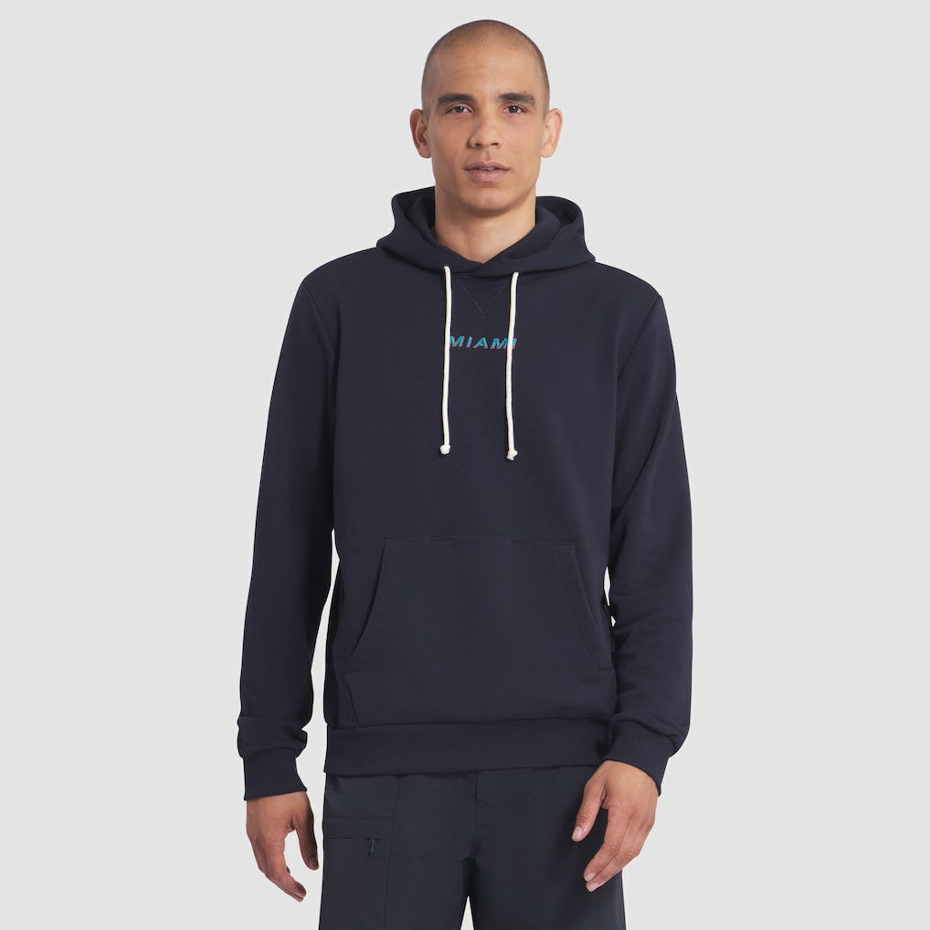 Miami Dolphins 2025 Rivalries Collection Standard Issue Sideline Dri-FIT Hoodie Pitch Blue - Nike