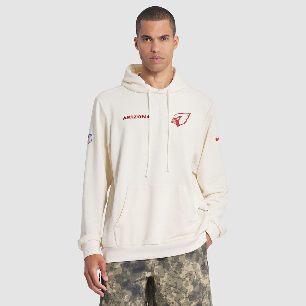 Arizona Cardinals 2025 Rivalries Collection Standard Issue Sideline Dri-FIT Hoodie Natural - Nike