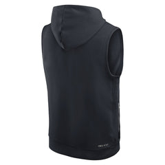 Miami Dolphins 2025 Rivalries Collection Standard Issue Sideline Dri-FIT Sleeveless Hoodie Pitch Blue - Nike