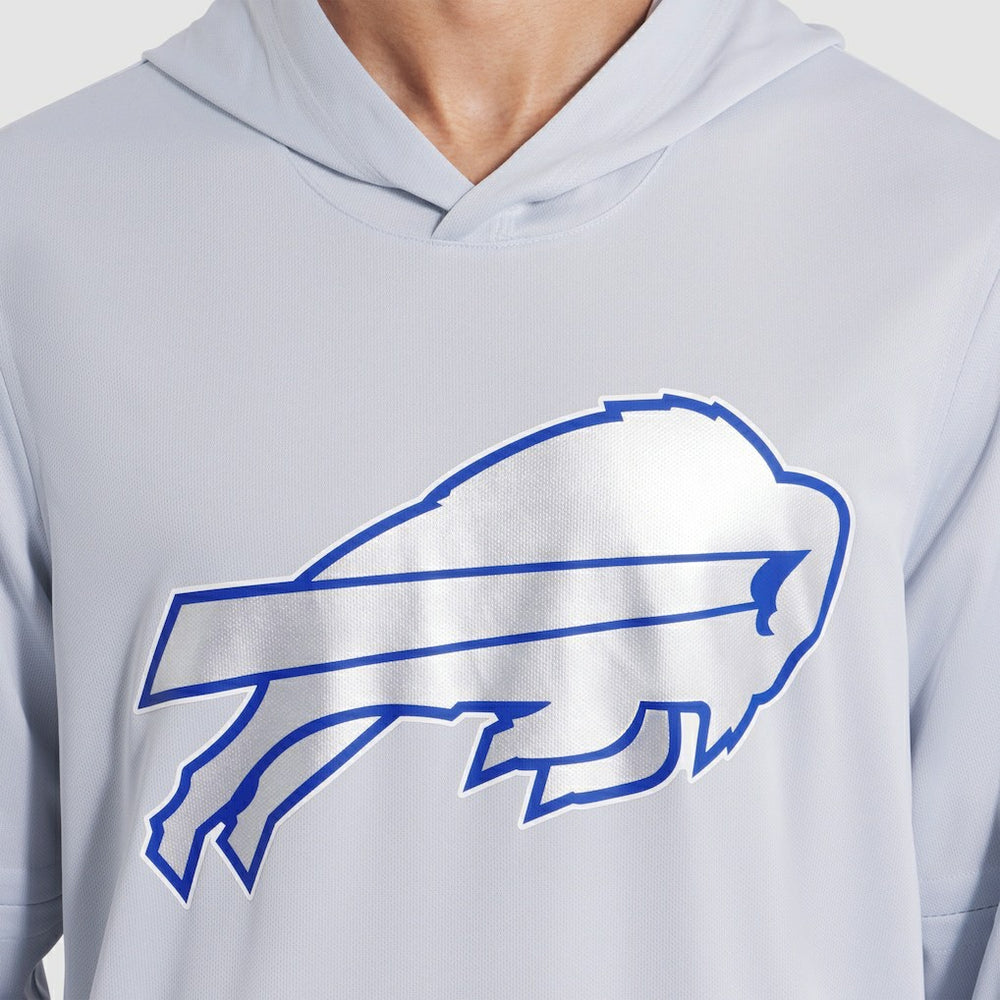 Buffalo Bills 2025 Rivalries Collection Sideline Dri-FIT Long Sleeve Hoodie T-Shirt Silver - Nike
