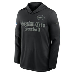 New York Jets 2025 Rivalries Collection Sideline Dri-FIT Long Sleeve Hoodie T-Shirt Black - Nike