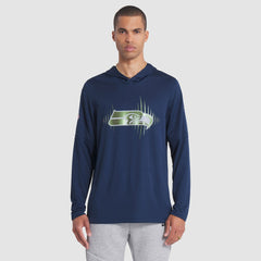 Seattle Seahawks 2025 Rivalries Collection Sideline Dri-FIT Long Sleeve Hoodie T-Shirt College Navy - Nike