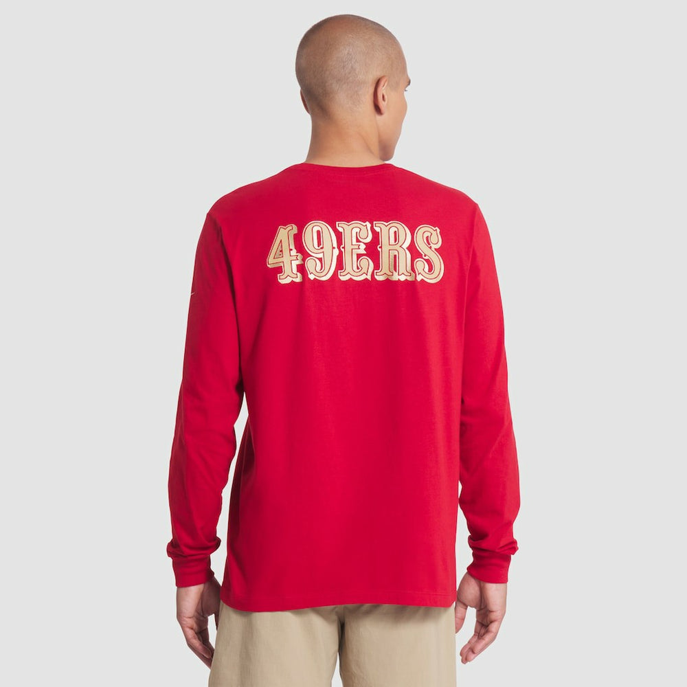 San Francisco 49ers 2025 Rivalries Collection Essential Long Sleeve T-Shirt Scarlet - Nike