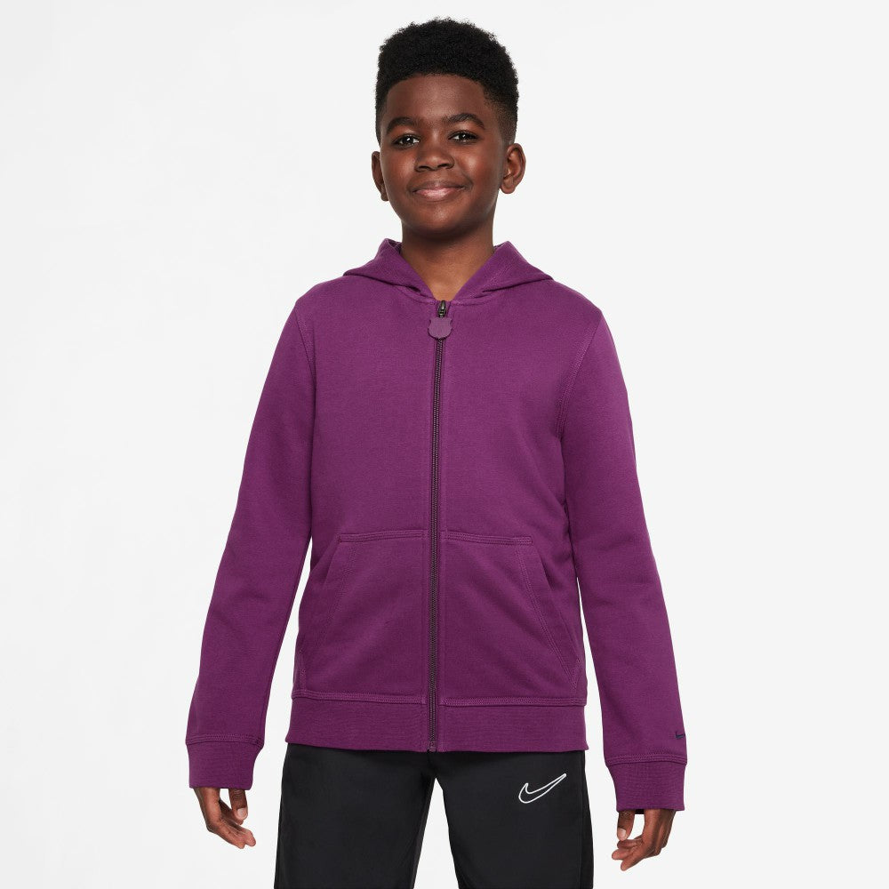 Nike Barcelona Youth 2025/26 Club Full-Zip Hoodie - Purple