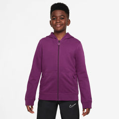 Nike Barcelona Youth 2025/26 Club Full-Zip Hoodie - Purple