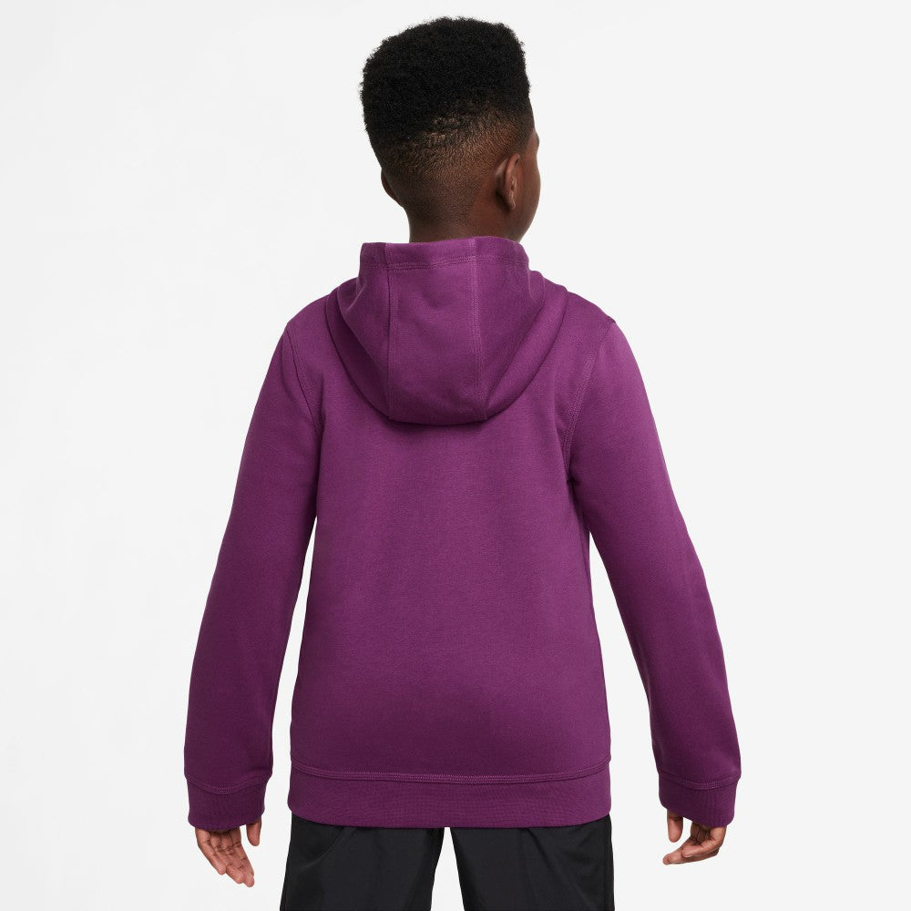 Nike Barcelona Youth 2025/26 Club Full-Zip Hoodie - Purple