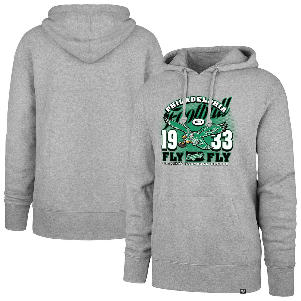 Philadelphia Eagles '47 Regional Headline Pullover Hoodie Gray - 47 brand
