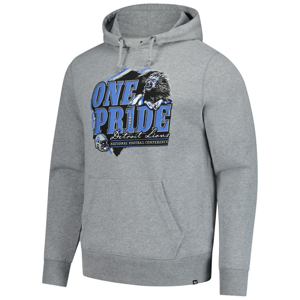 Detroit Lions '47 Regional Headline Pullover Hoodie Gray - 47 brand