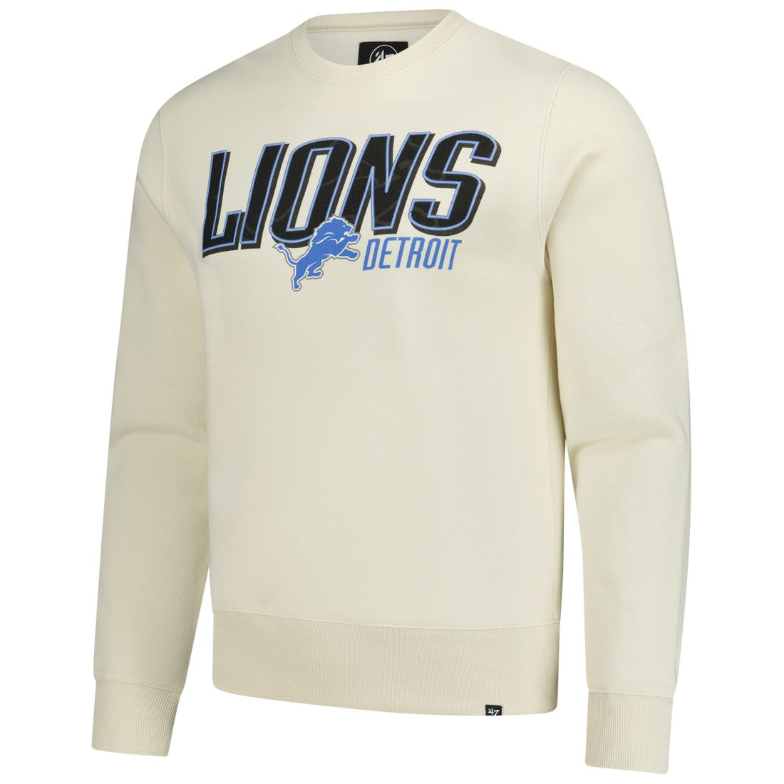 Detroit Lions '47 Locked In Headline Pullover Sweatshirt Cream - 47 brand