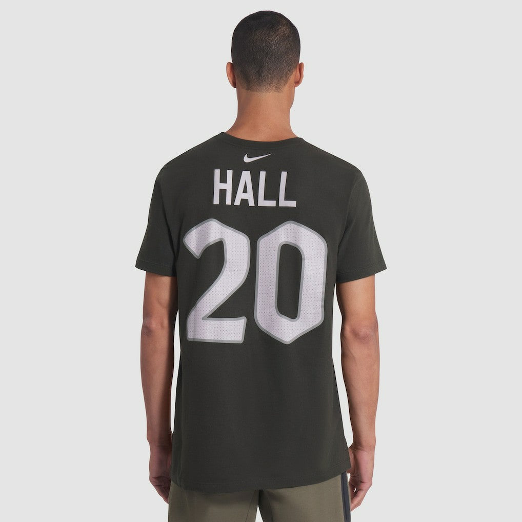 Breece Hall New York Jets 2025 Rivalries Collection Player Name & Number T-Shirt Gotham Green - Nike