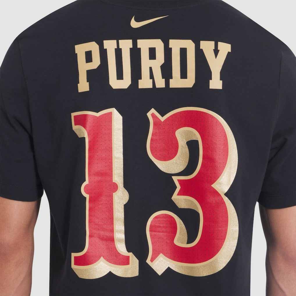Brock Purdy San Francisco 49ers 2025 Rivalries Collection Player Name & Number T-Shirt Black - Nike