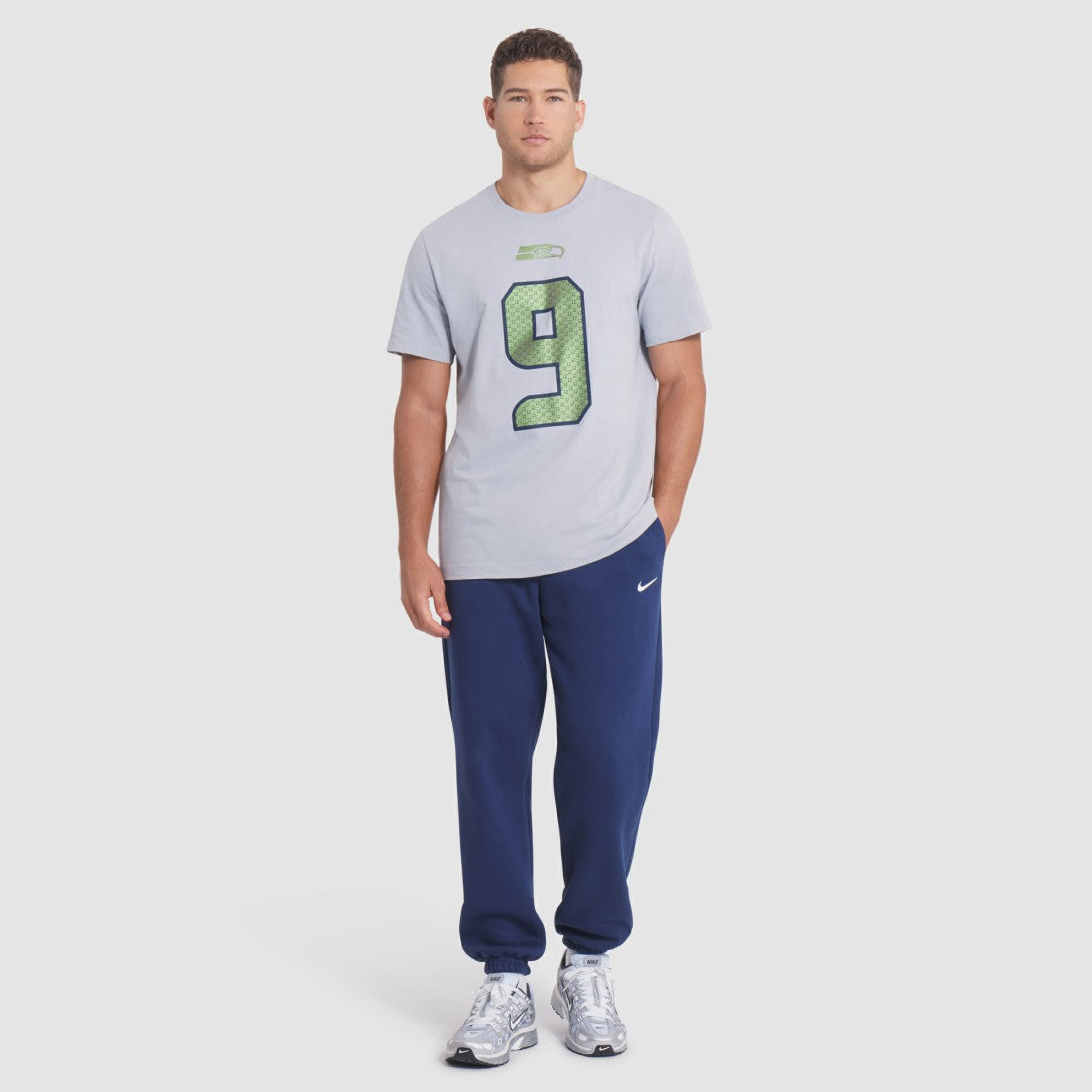 Kenneth Walker III Seattle Seahawks 2025 Rivalries Collection Player Name & Number T-Shirt Wolf Gray - Nike