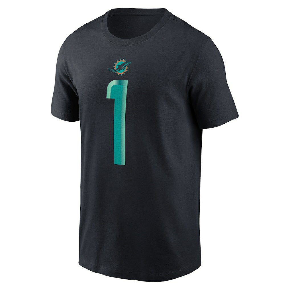 Tua Tagovailoa Miami Dolphins 2025 Rivalries Collection Player Name & Number T-Shirt Pitch Blue - Nike