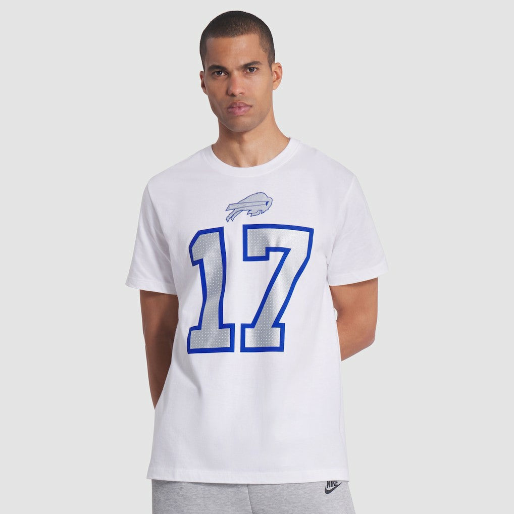 Josh Allen Buffalo Bills 2025 Rivalries Collection Player Name & Number T-Shirt White - Nike